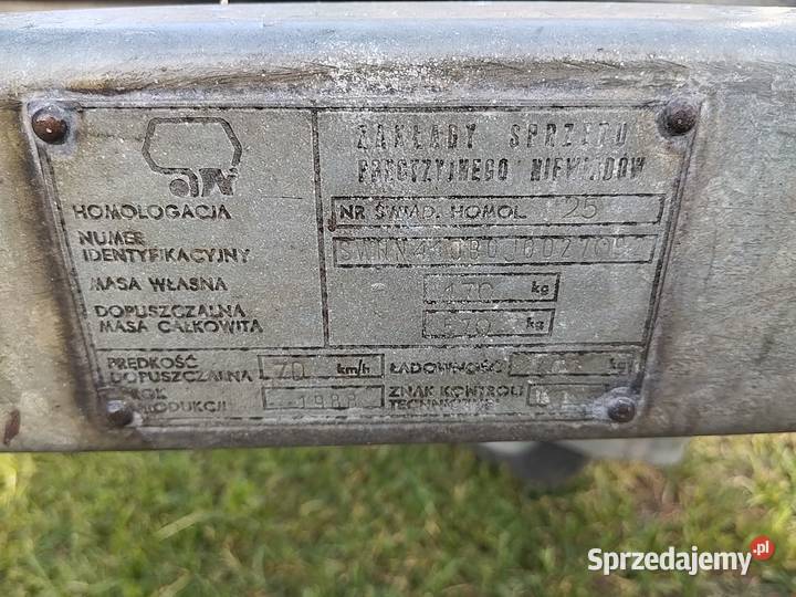Przyczepka Niewiadów n410 Międzybórz sprzedam