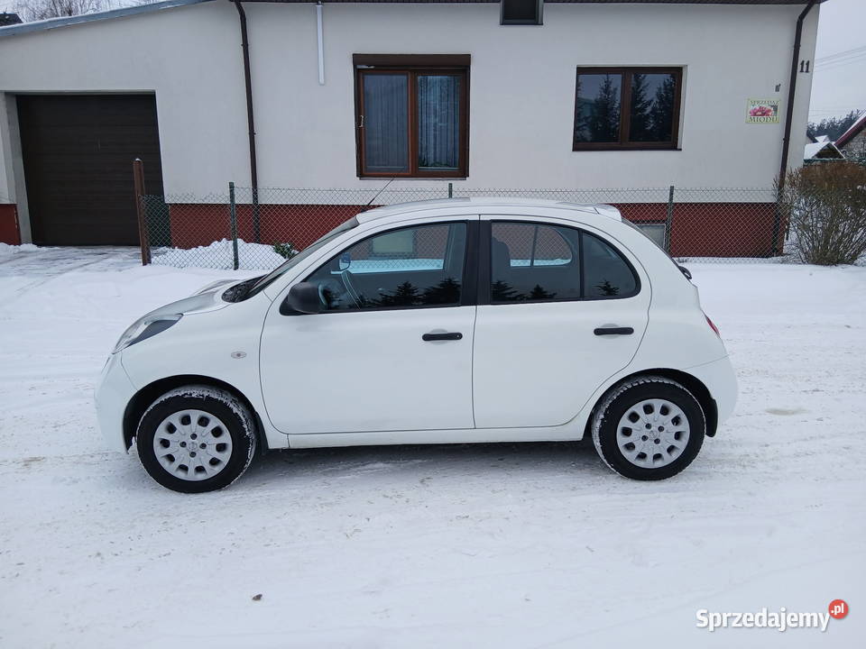 Nissan Micra 2009 biały CD Ciechanowiec