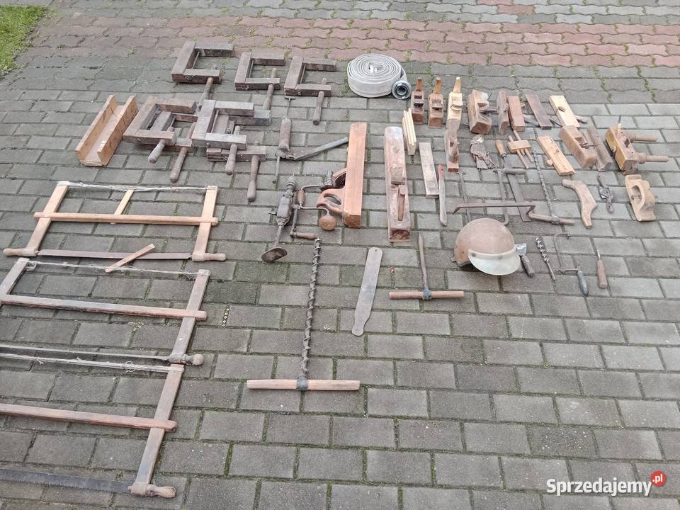 Antyk stolarnia heble strugi piły Chojnice