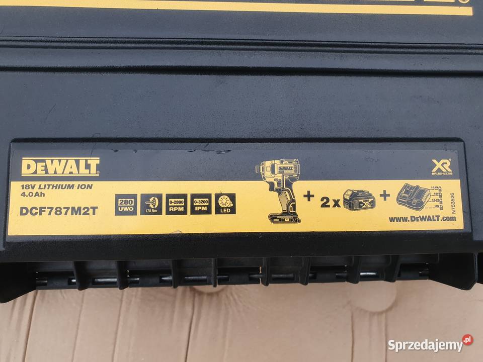 NOWA Skrzynka DeWalt XR TSTAK wiertarka Kraków sprzedam