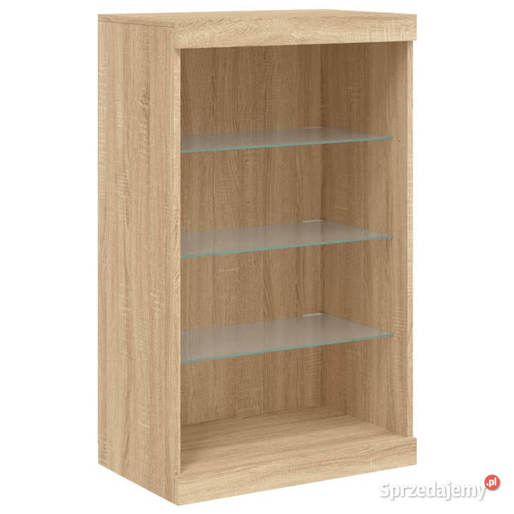 Szafka z oświetleniem LED dąb sonoma 605x37x100 Pozostałe Warszawa