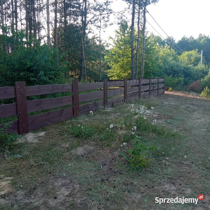 Drewniane ogrodzenie RANCZO Przęsła Rynarzewo