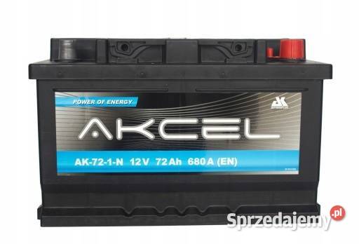 Akumulator Akcel AK721N 72Ah 12V 278x175x175mm Jelcz-Laskowice sprzedam