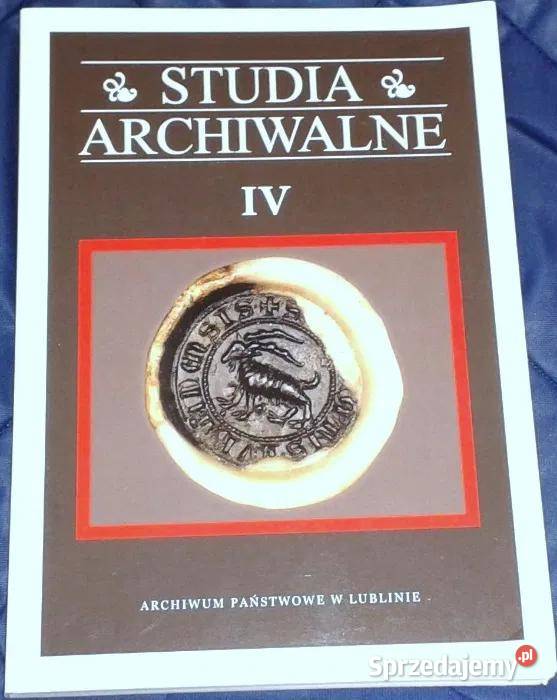 Studia Archiwalne Tom 4 Piotr Dymmel sprzedam