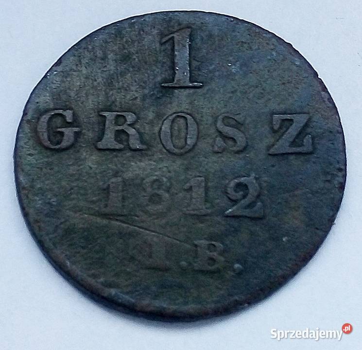 KSIĘSTWO WARSZAWSKIE 1 GROSZ 1812 r IB Legionowo