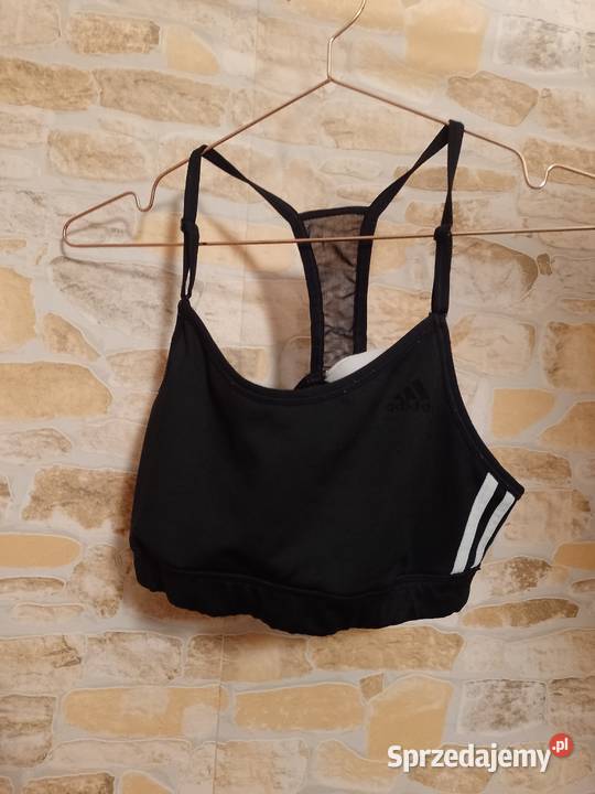 3840 M ADIDAS Czarny top fitness z Londynu sprzedam