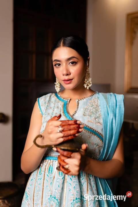 Orientalna suknia M 38 turkusowa niebieska Szczecin