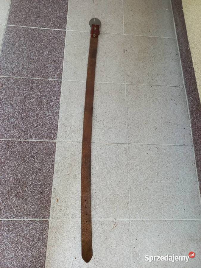 Pas kowbojski skórzany Galanteria i dodatki mazowieckie Warszawa