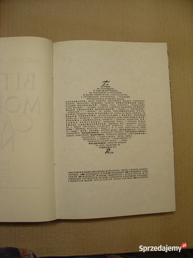 Wańkowicz M Bitwa o Monte Cassino Tom IIII kpl Poradniki, albumy i reportaże