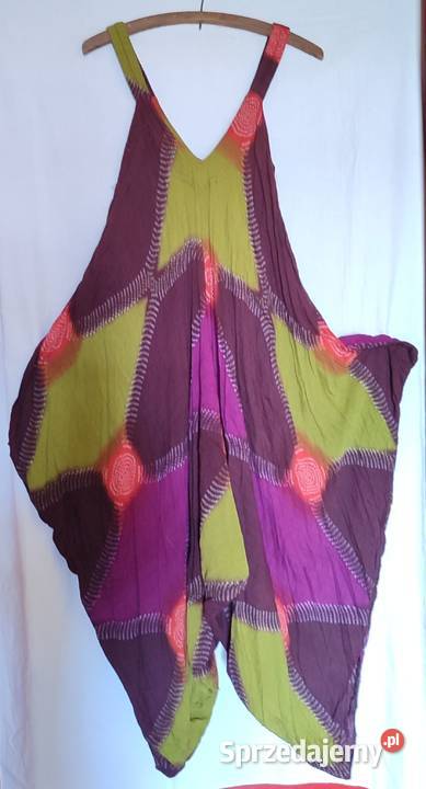 Kombinezon damski boho XL 40 42 haremki luźny pomorskie Gdańsk