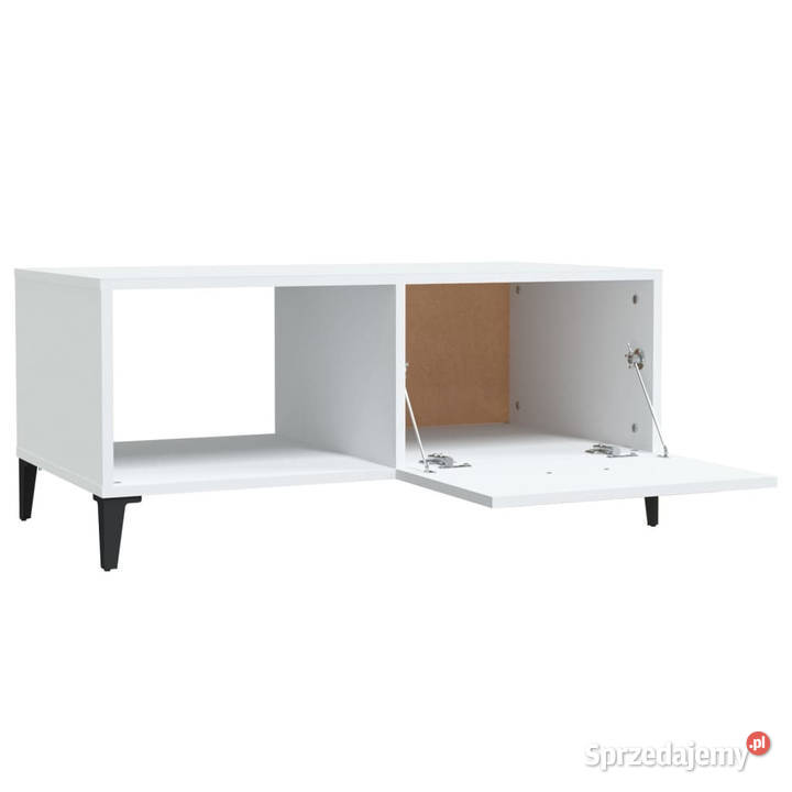 Stolik kawowy biały 90x50x40 materiał Warszawa