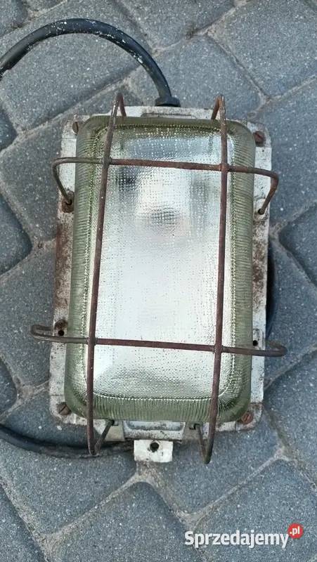 Stara lampa kanałowa OK21 Polam Wilkasy PRL loft Markocin sprzedam