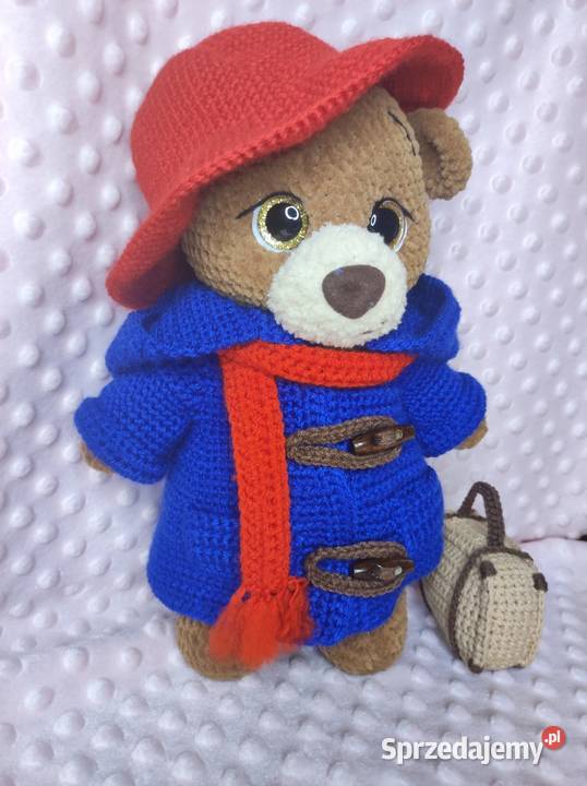 Maskotka miś Paddington na szydełku Szczecin