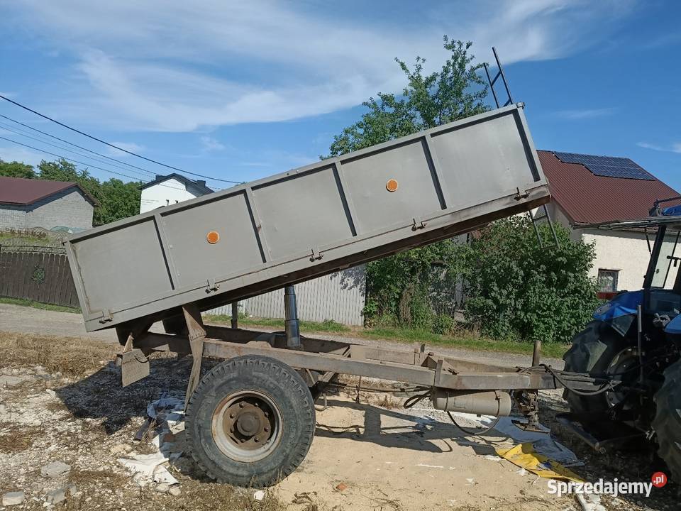 Przyczepa wywrotka jednoosiowa zarejestrowana nieuszkodzony śląskie Bodziejowice