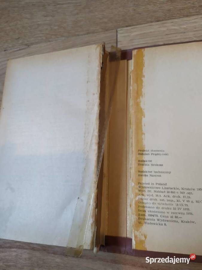 Olimpias Karol Bunsch 1976 Proza i poezja Stalowa Wola sprzedam