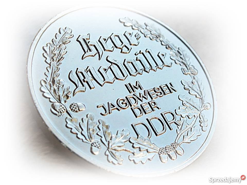 Srebrny medal Koło Łowieckie Niemcy DDR Myślistwo