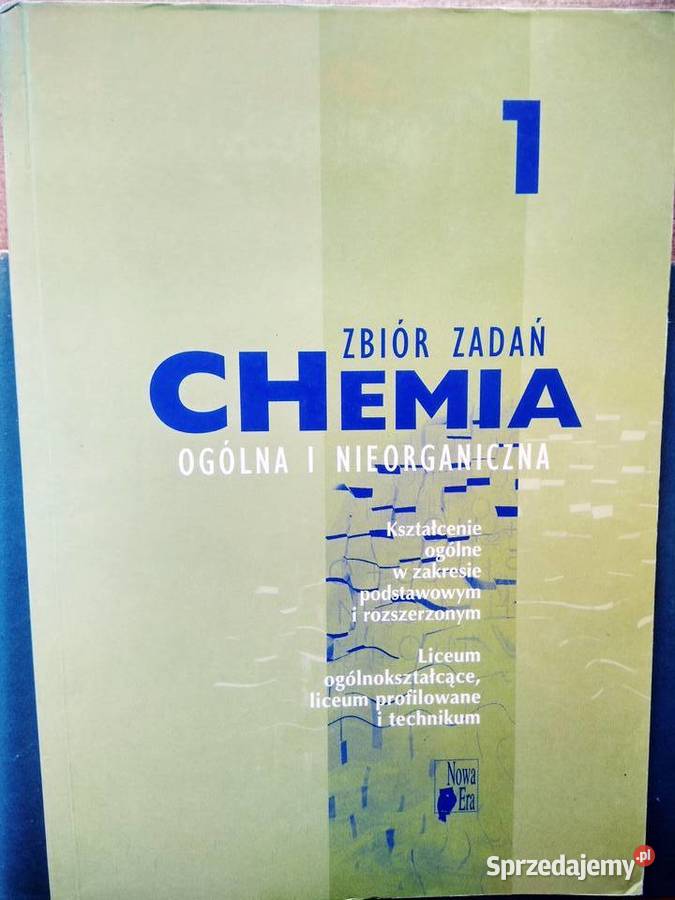 Chemia 1 zbiór zadań nowa era używane książki mazowieckie Warszawa