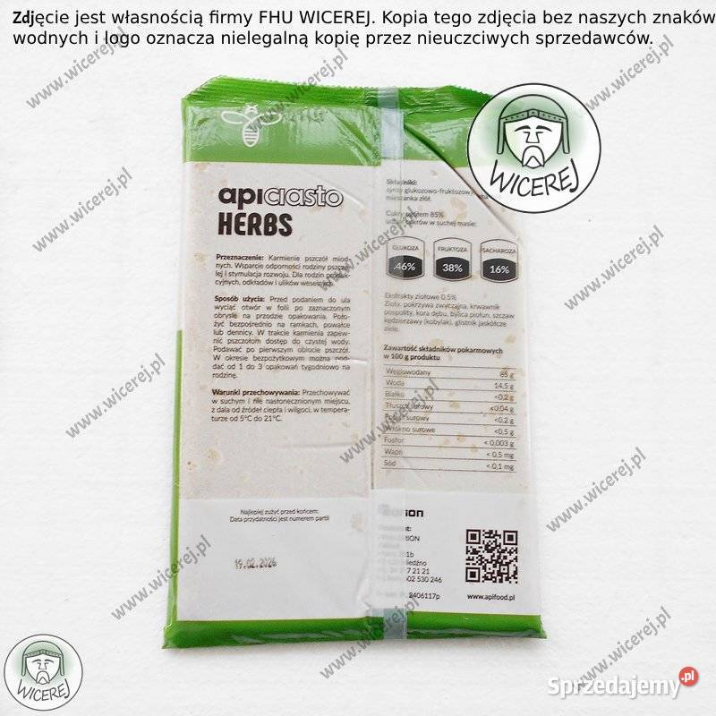 Ciasto Apifood Herbs ApiCiasto 1 z dodatkiem