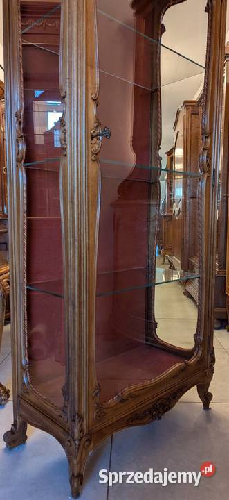 piękna witrynaserwantka ludwikowska orzechsklep śląskie Dąbrowa Górnicza sprzedam