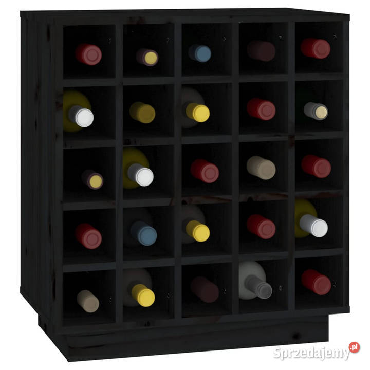 Szafka na wino czarna 555x34x61 lite drewno Warszawa sprzedam