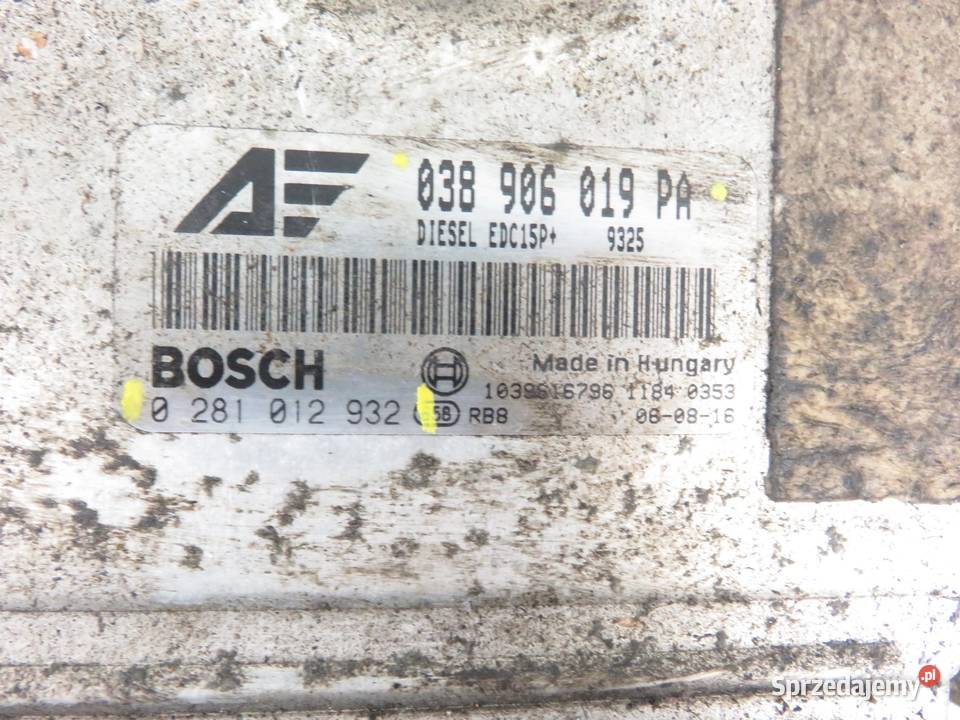 STEROWNIK VW SHARAN I 19 TDI 038906019PA