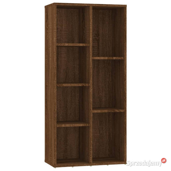 Regał na książki brązowy dąb 50x25x106 WM815446 Warszawa