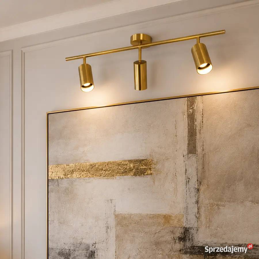 Złota Lampa Sufitowa Glamour Modern Designerska mazowieckie Warszawa