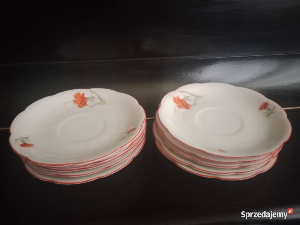 Zestaw 10 Talerzyków Giesche Śląska Porcelana sprzedam