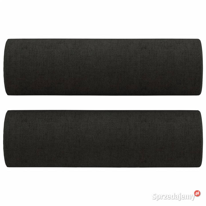 2osobowa sofa z poduszkami czarna 120 tkanina sprzedam