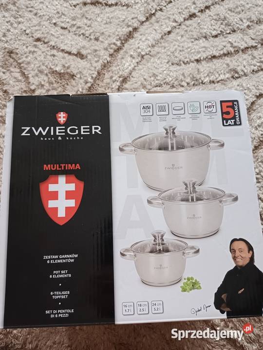Garnki Zwieger 6 elementów do wszystkich