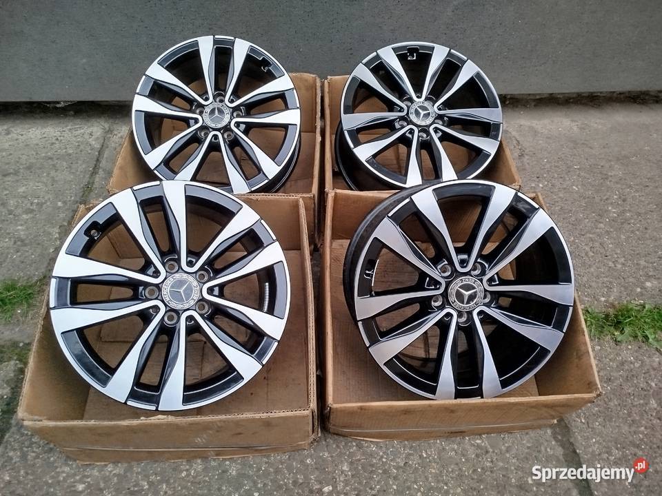 B004 Alufelgi 17 5x112 Et445 7J Mercedes Vw aluminiowe Bąków