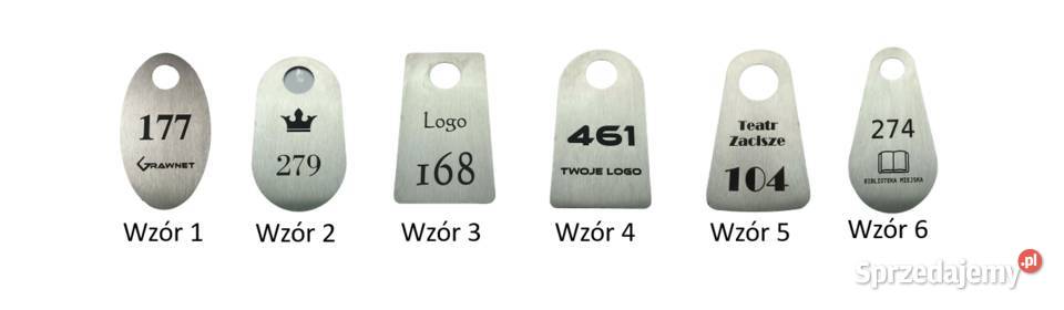 Numerki do szatni ze stali nierdzewnej 10 mazowieckie Chynów