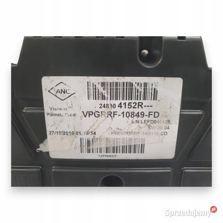 LICZNIK ZEGARY 248104152R Renault Clio IV 15 DCI osobowe Liczniki i zegary lubelskie Chełm