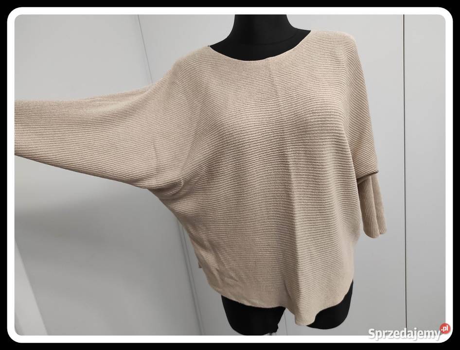 Everme rozmiar 40 L beżowy sweter Płock