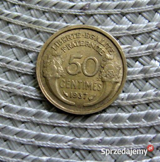 Francja 50 Centimes 1937r Kalisz