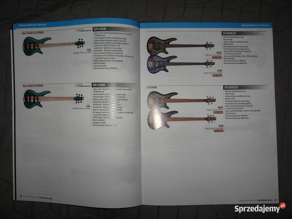Ibanez 2024 News Catalog katalog gitar Gitary i akcesoria pomorskie