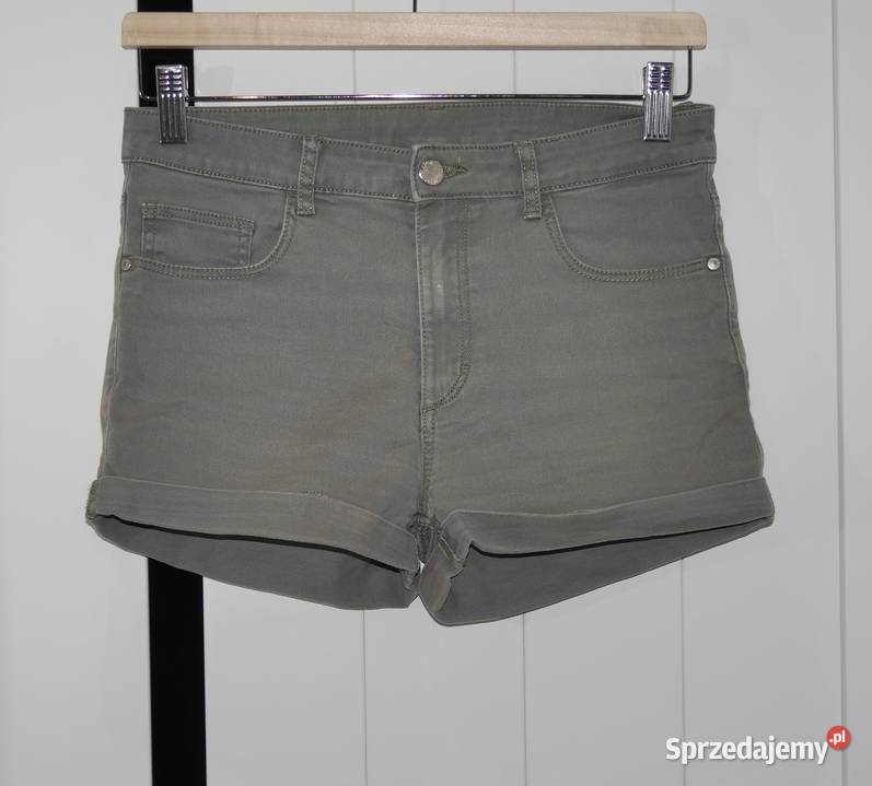 HM krótkie spodenki khaki 170 Wrocław
