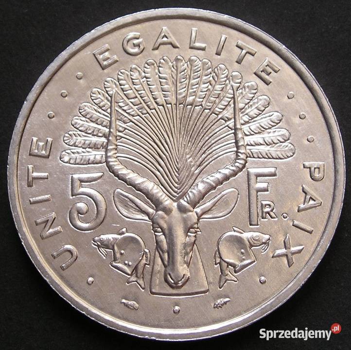 DŻIBUTI 5 FRANKÓW 1991 STAN MENNICZY Łódź