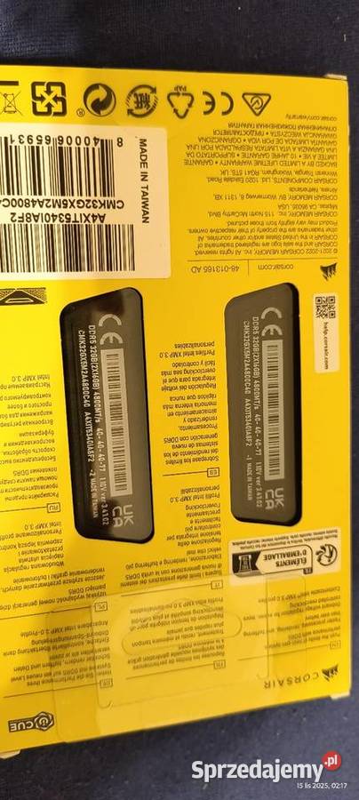 Corsair Vengeance DDR5 32 GB 2x16 GB DDR5 4800 Pamięci śląskie Dąbrowa Górnicza