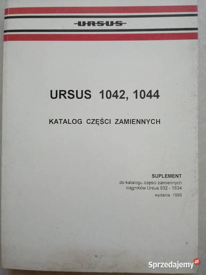 Katalog Ursus 10421044 suplement Części zamienne