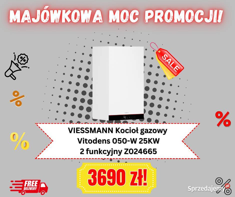 VIESSMANN Kocioł gazowy 2 funkcyjny Vitodens pomorskie