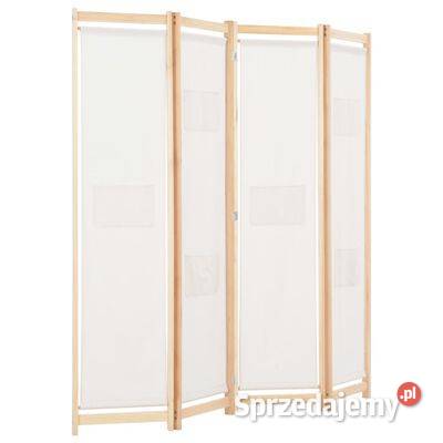 vidaXL Parawan 4panelowy kremowy 160x170x4 Warszawa