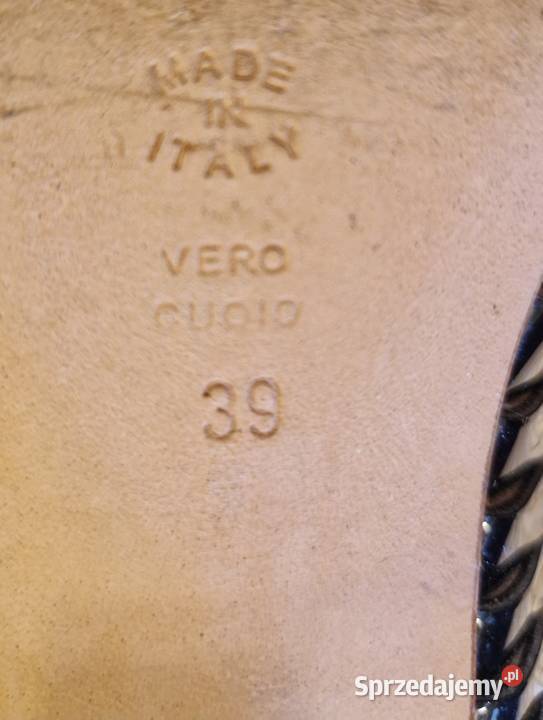 Damskie BUTY wizytowe Pollini czarne lakierki Obuwie Lublin sprzedam