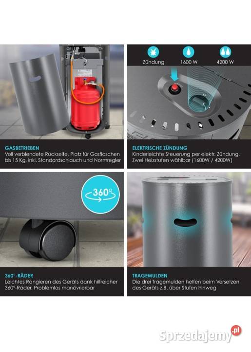 Grzejnik gazowy 4200W sprzedam