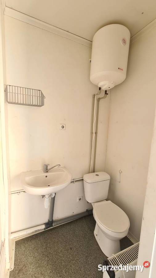 KONTENER DOMEK Z ŁAZIENKĄ BIURO SOCJAL 3x6m Biuro Somianka-Parcele