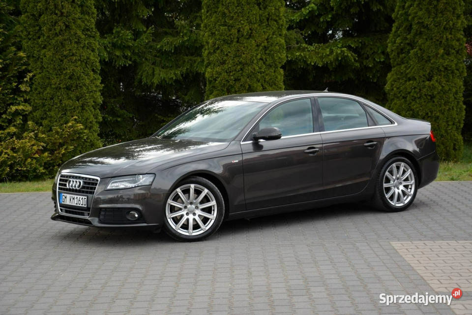 Audi A4 Limousine Sline Ledy BIXenon BLIS Skóry światła przeciwmgielne Ostrów Mazowiecka