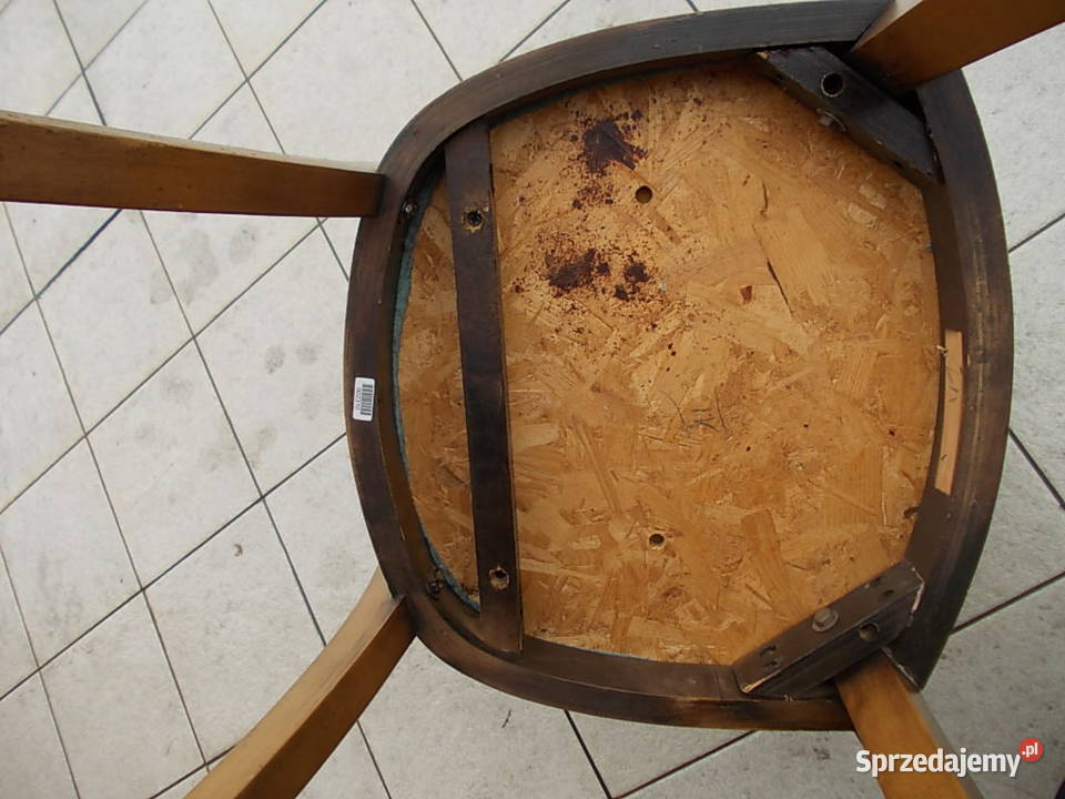 krzesła drewniane kpl8 USA z rafią oryginalne Stoły, krzesła, biurka Falenty Nowe