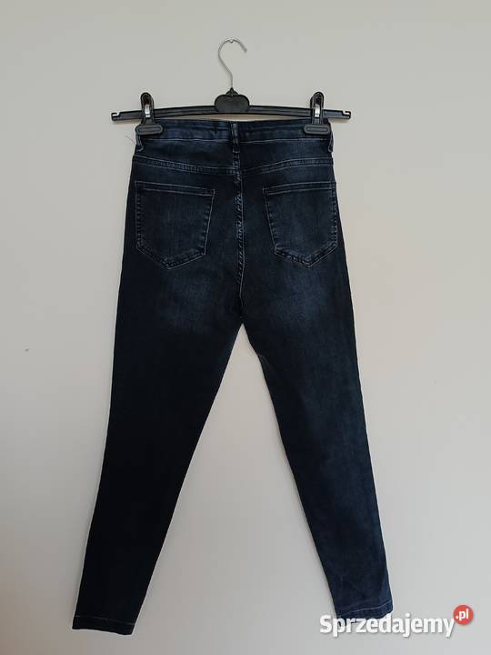 Jeansy Top Secret r 34 klasyczne granatowe Spodnie Gdynia
