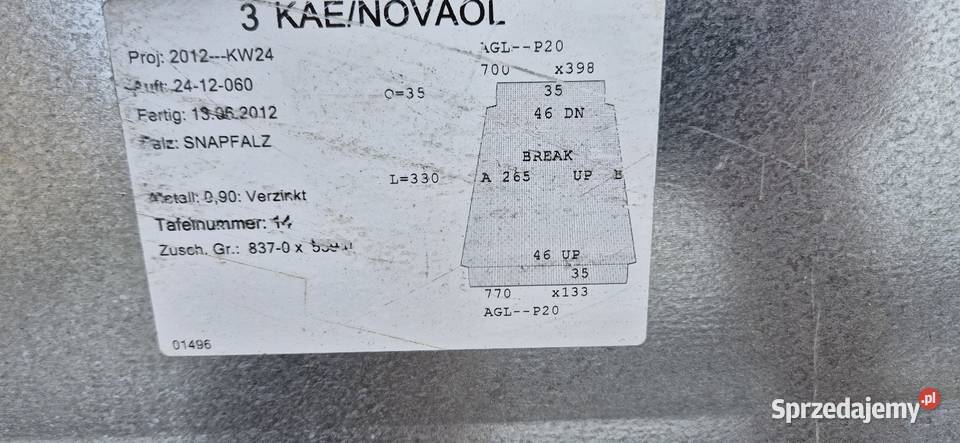 Kanał wentylacyjny z kompresora Kaeser SK25 dolnośląskie Jelcz-Laskowice