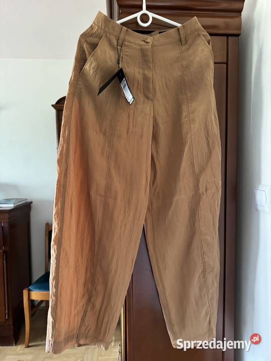 Spodnie 34 Damskie Massimo Dutti brązowe z śląskie sprzedam